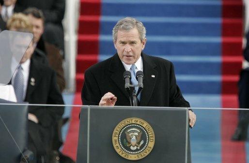 President George W. Bush's second inaugural address, January 20, 2005.